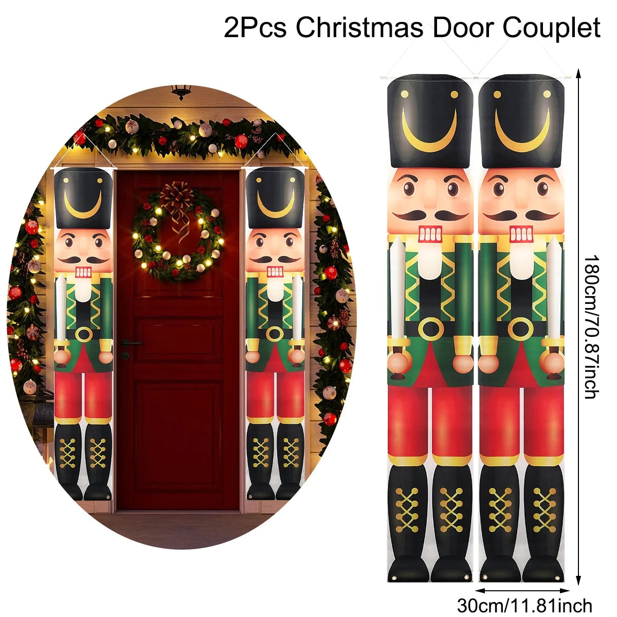 Merry Christmas Door Banner Decoration