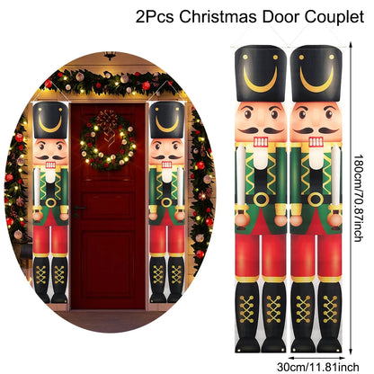 Merry Christmas Door Banner Decoration