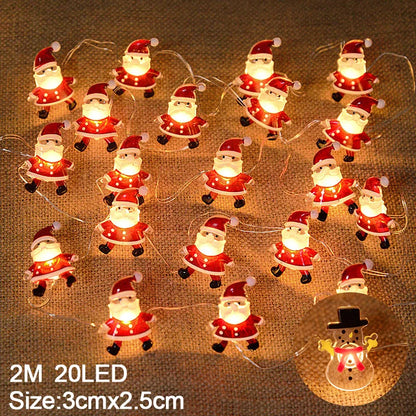 Snowflake LED Light Christmas Decoration — Hanging Garland