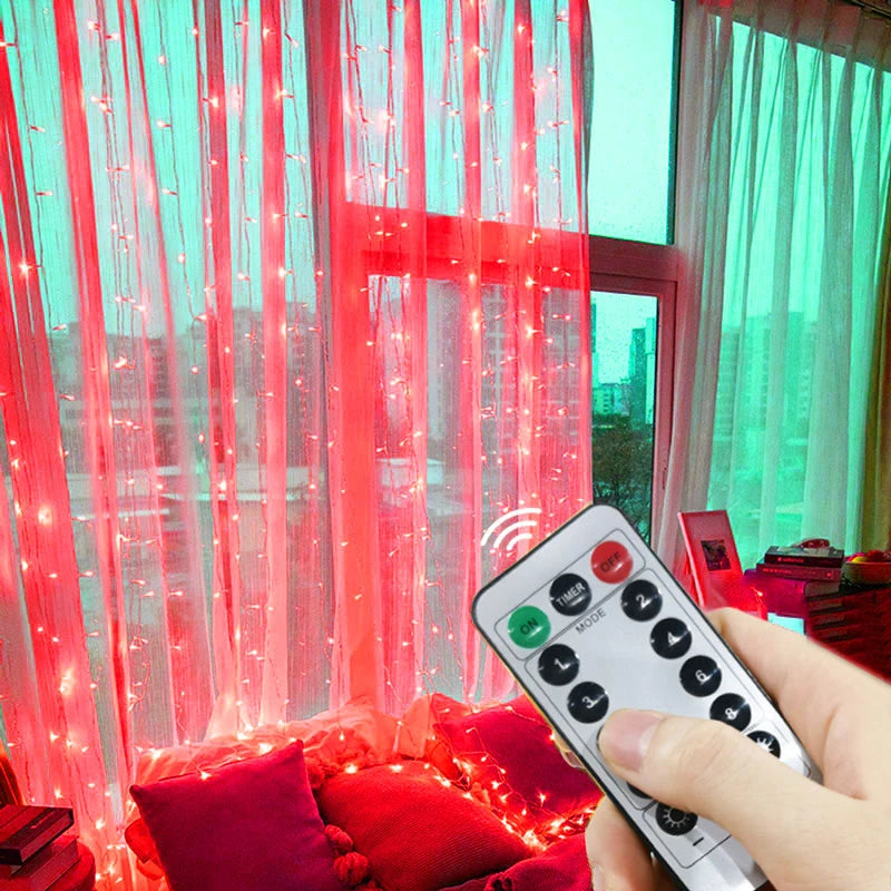 LED Curtain Light — USB Christmas String Lights