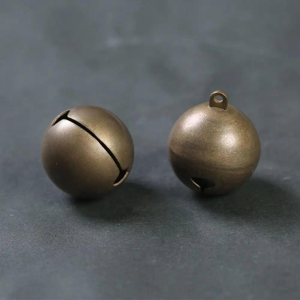 6/8/10/12/14/16/18/20/25mm Bronze Metal Jingle Bells Loose Beads Festival Party Christmas Decoration DIY Crafts Accessories
