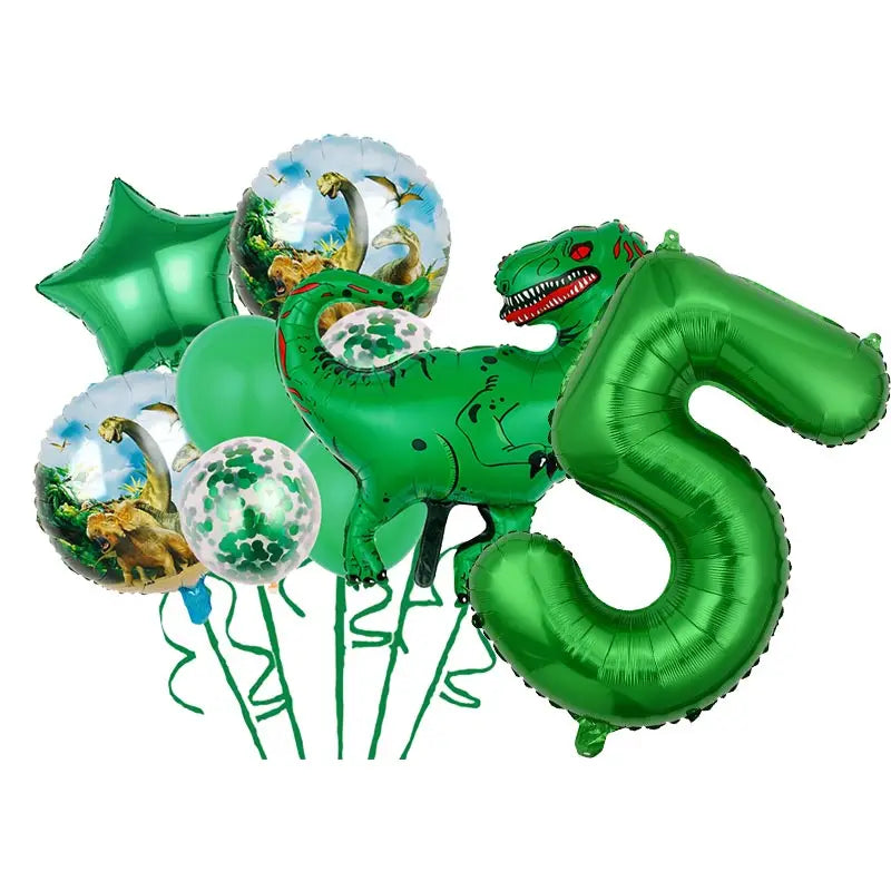 Dinosaur Theme Birthday Decoration Tableware Cup Plate Napkin Backdrop Balloons Banner Paper Bag Kids Gifts Party Decor Supplies