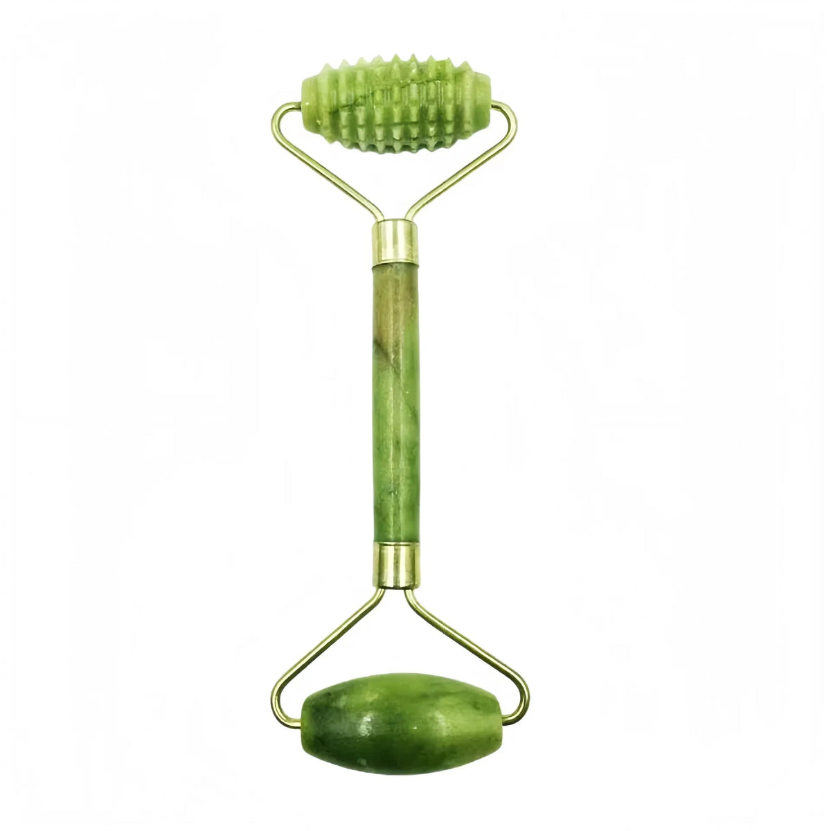 Natural jade roller massager, scraping board,foot massage roller,facial lifting and anti-wrinkle double-head scraping jade stone