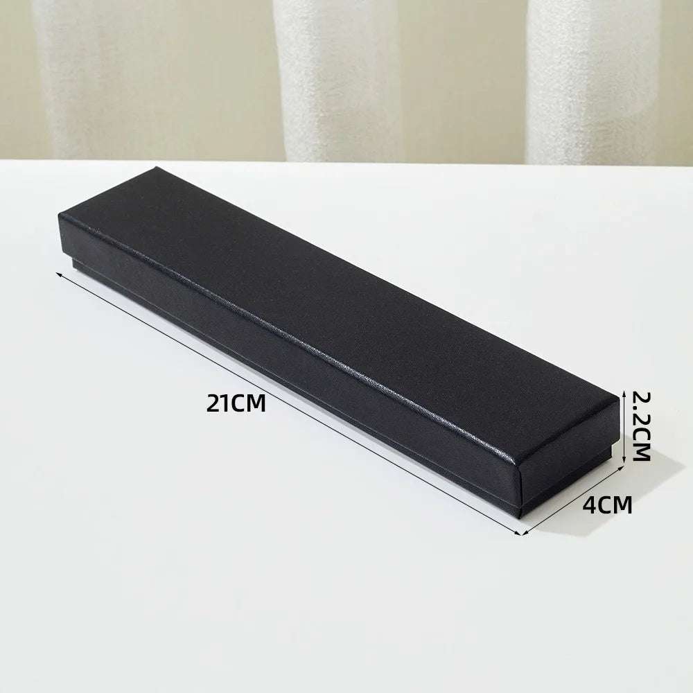 High-end Black Jewelry Gift Box for Earring Necklace Bracelet Ring Pendant Jewelry Storage Square Paper Box Gift Packaging Box