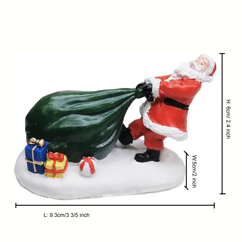 Kids Playing in the Snow — Christmas Village Figurine