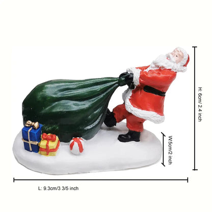 Kids Playing in the Snow — Christmas Village Figurine