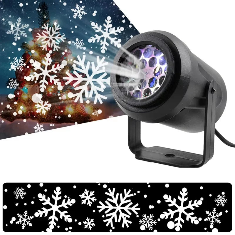 Snowflake Projector Lights — Christmas LED Stage Decoration