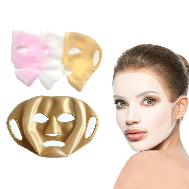 Wholesale Silicone Mask For Nourishing Skin - Silicone Mask Cover Reusable, 3D Anti-Evaporation Face Sheet Mask Protective Case