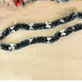 4 M Green Christmas Tree Decoration Ribbon Garland Christmas Tree Bar Tops Ornaments Xmas Party Tinsel Grass Bow Wreath Supplies