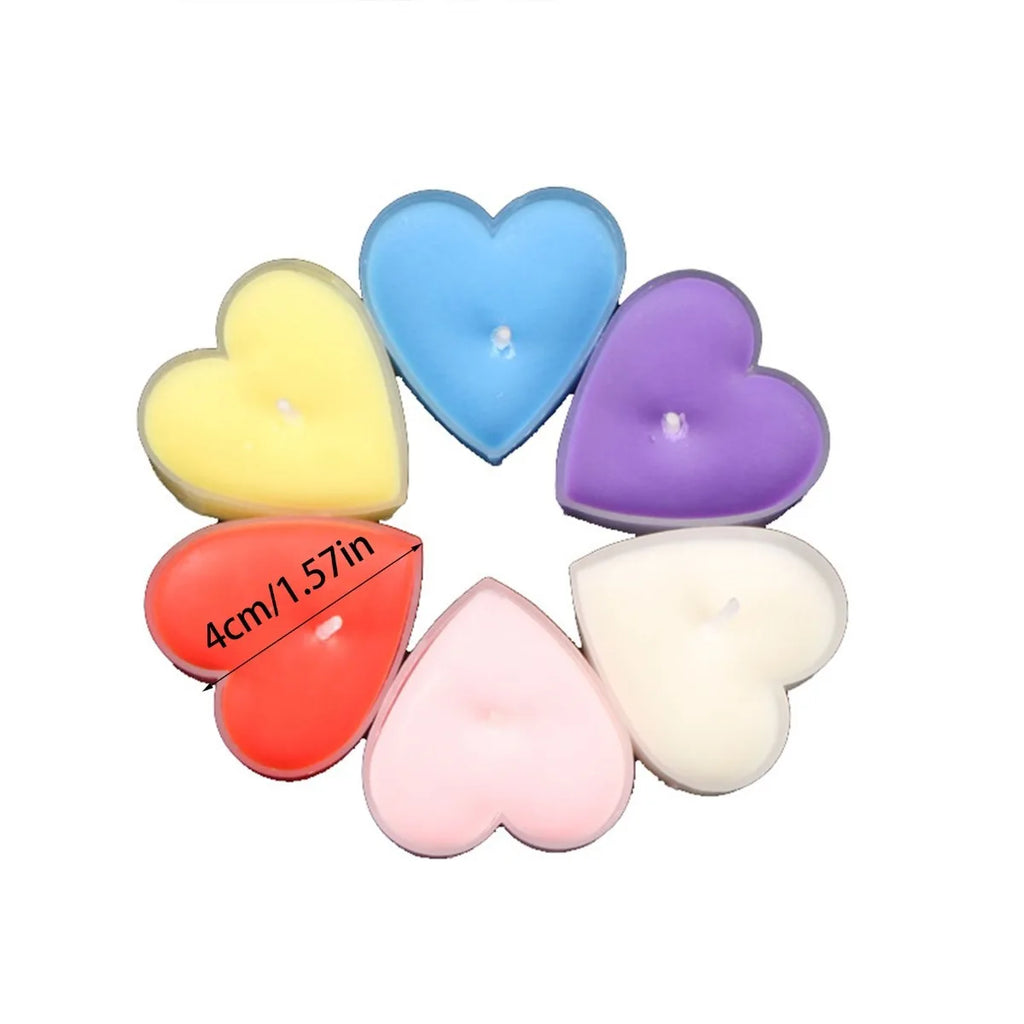 9 Pcs Heart-shaped Scented Candles For Proposing, Birthdays, Weddings, Birthdays, And Candlelight Dinners
