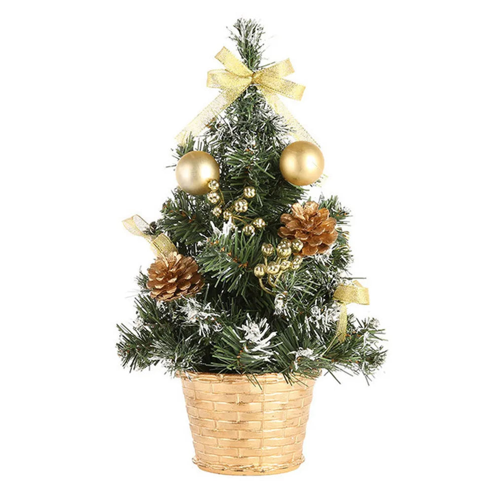 Artificial Tabletop Mini Christmas Tree Tabletop Decorations Festival Winter Holiday Miniature Decor for Christmas Décor 30cm