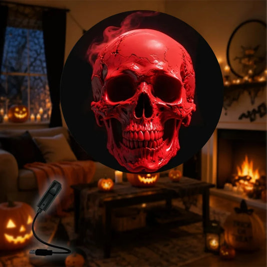 Halloween USB LED Projection Lamp,3/6pcs Patterns
