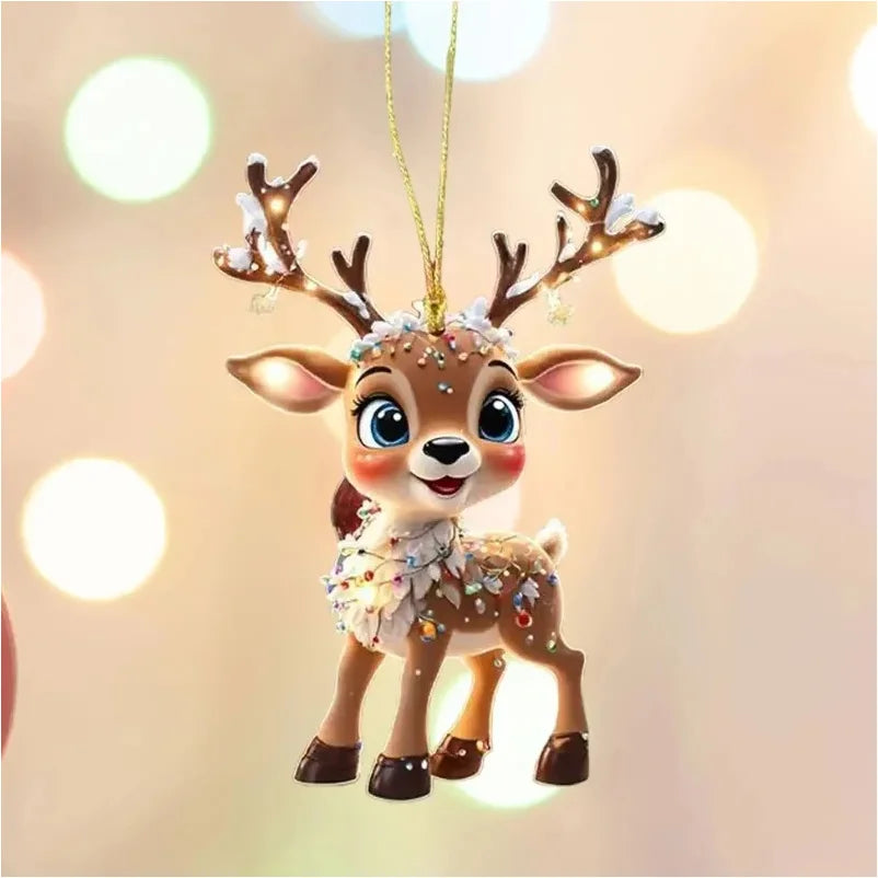 Christmas Decoration Deer Xmas Tree Elk Ornament Home Decor Reindeer Merry Christmas Gift Natal Navidad Noel New Year 2024