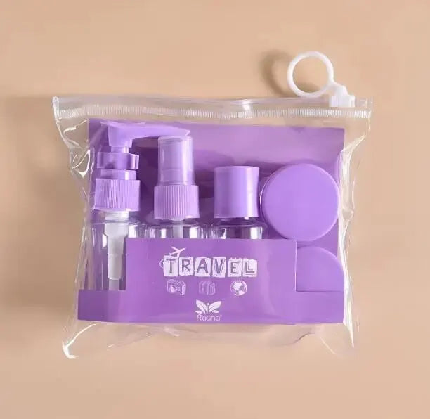 Travel Bottles Kit Leak Proof Portable Toiletry Containers Set Clear Travel Size Cosmetic Containers For Lotion Shampoo Cream So
