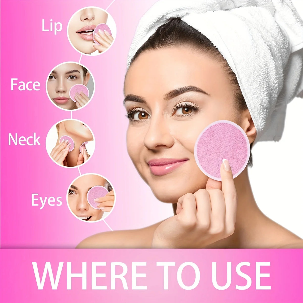 10 Reusable Makeup Remover Pads