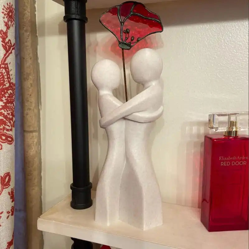 1 Piece of Heart-Shaped Hug Vase - Unique Heart-Shaped Design Home Decoration, Romantic Valentine's Day/Wedding/Anniversary Gift, Warm Centerpiece for the Living Room, Creative Gift for Girlfriend