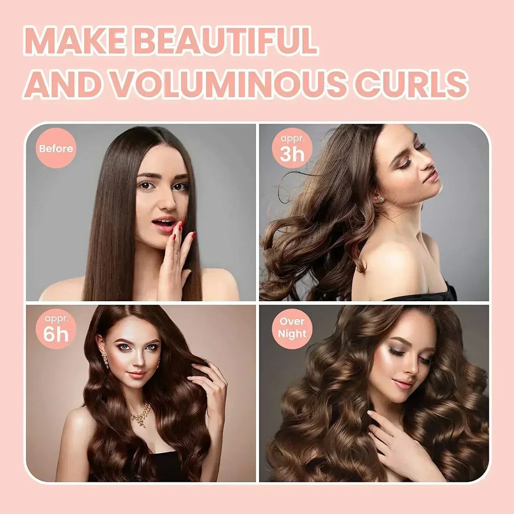 Heatless Hair Curler Curling Rod Headband No Heat Hair Rollers Satin Lazy Curls Soft Curlers Sleeping Rods Hair Styling Tools