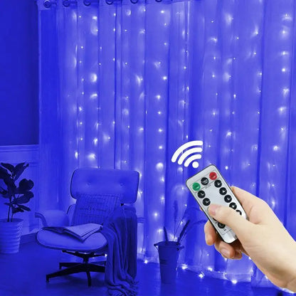 LED Curtain Light — USB Christmas String Lights