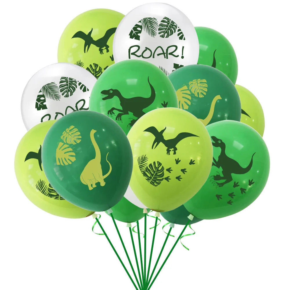 Dinosaur Theme Birthday Decoration Tableware Cup Plate Napkin Backdrop Balloons Banner Paper Bag Kids Gifts Party Decor Supplies