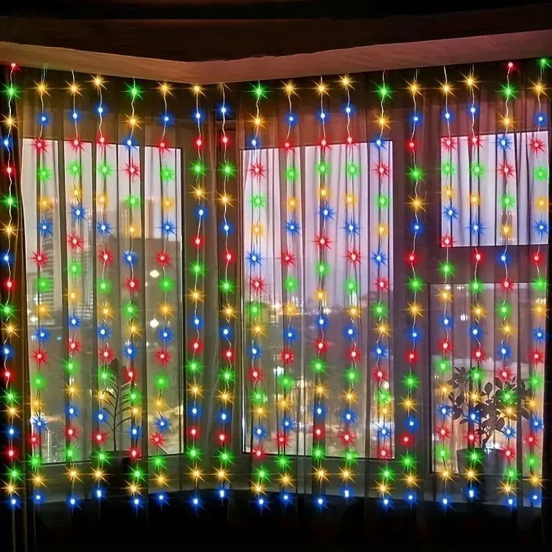 LED Silver Wire Curtain Light — Fairy Curtain String Lights