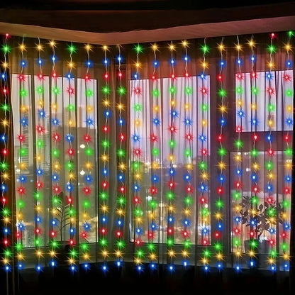 LED Silver Wire Curtain Light — Fairy Curtain String Lights