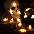 LED Halloween Ghost Light String Party Decoration, Ghosts Flashing and Lively Atmosphere Full of Energy
