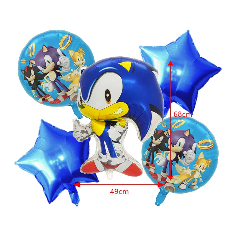 Cartoon Anime Birthday Party Decoration Customizable Birthday Set New Combination Latex Balloon Event Supplies Banner Backdrop