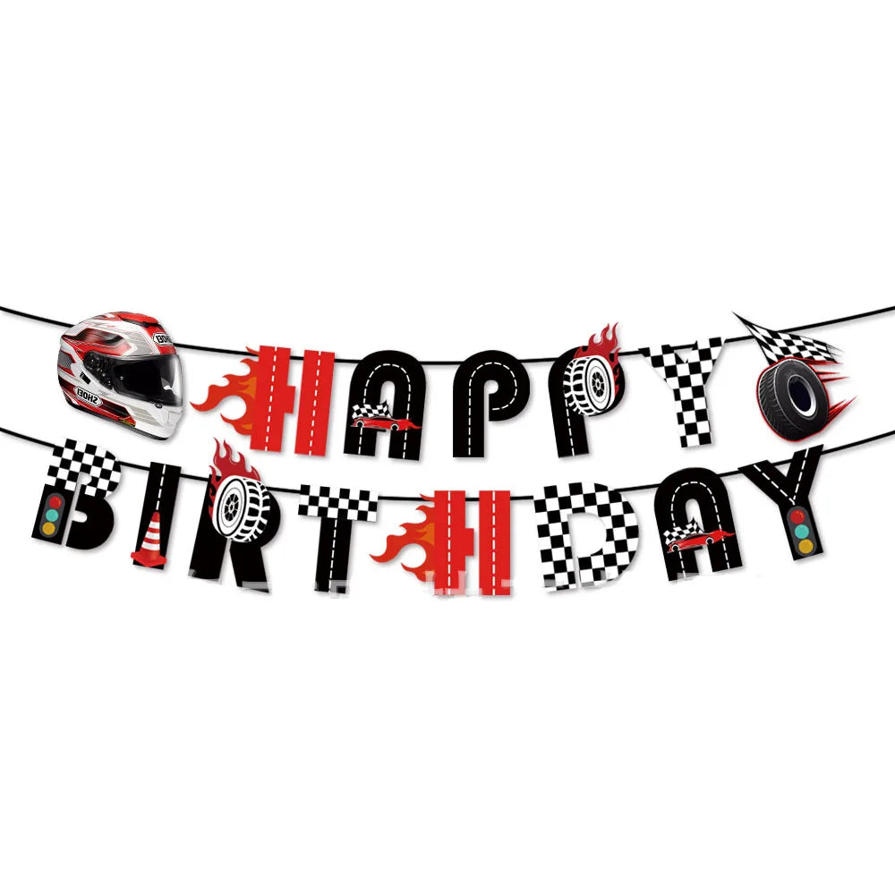 12pcs Racing Car Cupcake Toppers Racing Car Theme Cake Decoration Baby Shower Kids Boys Girls Racing Car Birthday Party Supplies