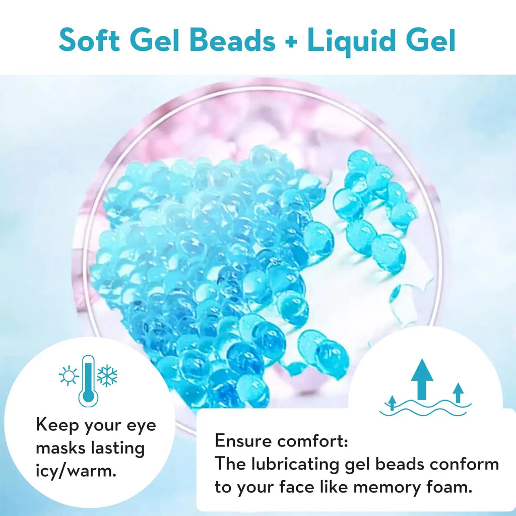 Reusable Gel Ice Eye Cooling Mask For Puffy Eyes Beauty Eye Health Tools Relax Sleep Aid Cooling Gel Mask for Travel Lunch Break
