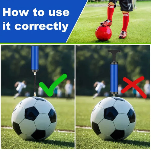 1 Pc Portable Multifunctional Ball Pump With Needle And Nozzle, Ball Inflator For Football,Basketball,Volleyball,Swimming