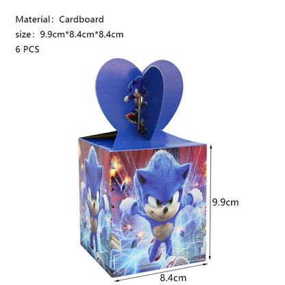 Blue Hedgehog Birthday Party Decoration Set