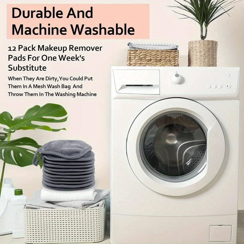 12PCS Makeup Remover Pads Reusable Pads