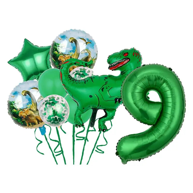 Dinosaur Theme Birthday Decoration Tableware Cup Plate Napkin Backdrop Balloons Banner Paper Bag Kids Gifts Party Decor Supplies