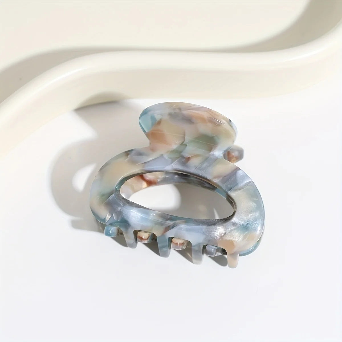 Elegant Sweet Small Oval Hair Claw Clip for Women