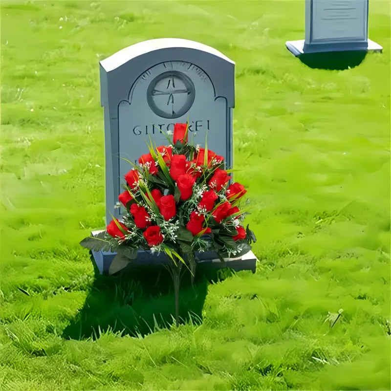 Artificial Rose Bouquet Featuring,for Weddings And As Beautiful Fake Flowers,Cemetery Decorations, Halloween Outdoor Displays