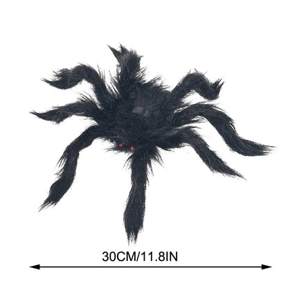 Spider Decoration Outdoor Black Soft Hairy Scary Spider