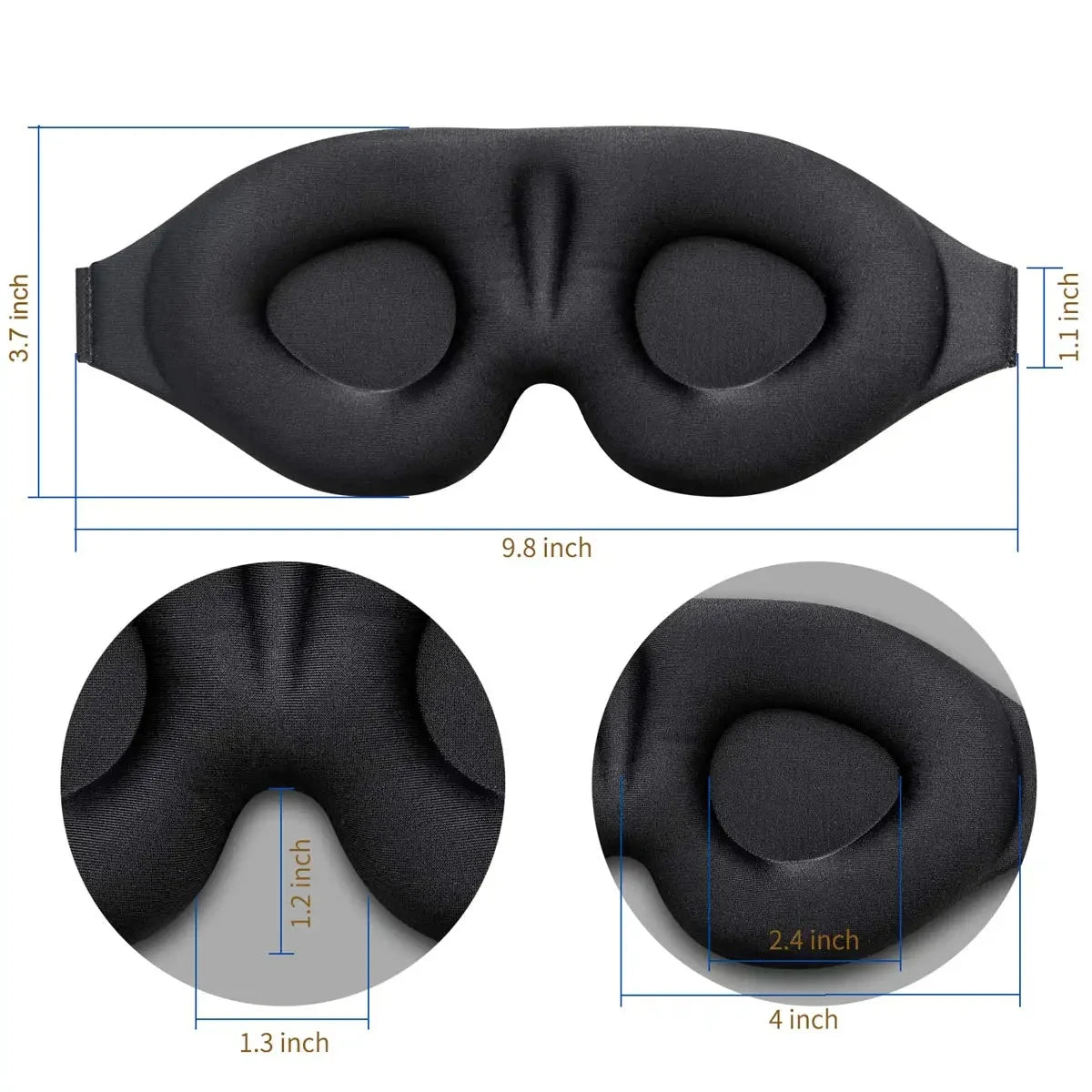 Eye Mask for Sleeping 3D Contoured Cup