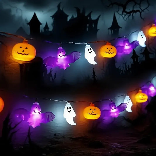 1PC 10/20/40LEDS Halloween String Lights  Battery Operated