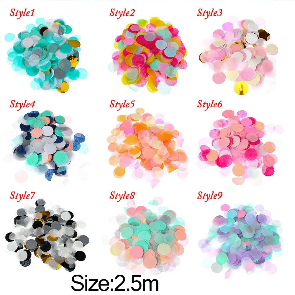 10g/bag Round Confetti Tissue Paper Pink Dots Filling Balloons Baby Shower  Birthday Party Decorations DIY Accessories