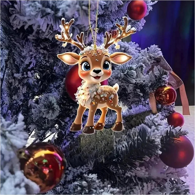 Christmas Decoration Deer Xmas Tree Elk Ornament Home Decor Reindeer Merry Christmas Gift Natal Navidad Noel New Year 2024