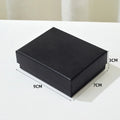High-end Black Jewelry Gift Box for Earring Necklace Bracelet Ring Pendant Jewelry Storage Square Paper Box Gift Packaging Box