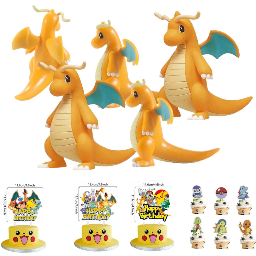 Topper Pokemon Cake Birthday Pokemon Decoration Cake Topper Pikachu Cupcake Topper Baby Shower Baking DIY Supplies Party Favors