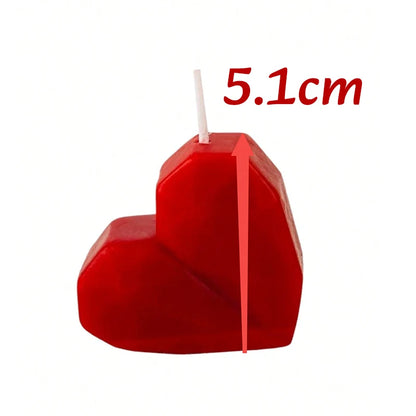 1/2/4pc 3D Heart-shaped Love Candles Valentine's Day Romantic Gift Handmade Aromatherapy Candle Wedding Home Decor Photo Prop
