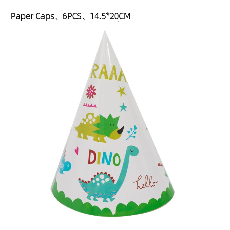 Dinosaur Theme Birthday Decoration Tableware Cup Plate Napkin Backdrop Balloons Banner Paper Bag Kids Gifts Party Decor Supplies