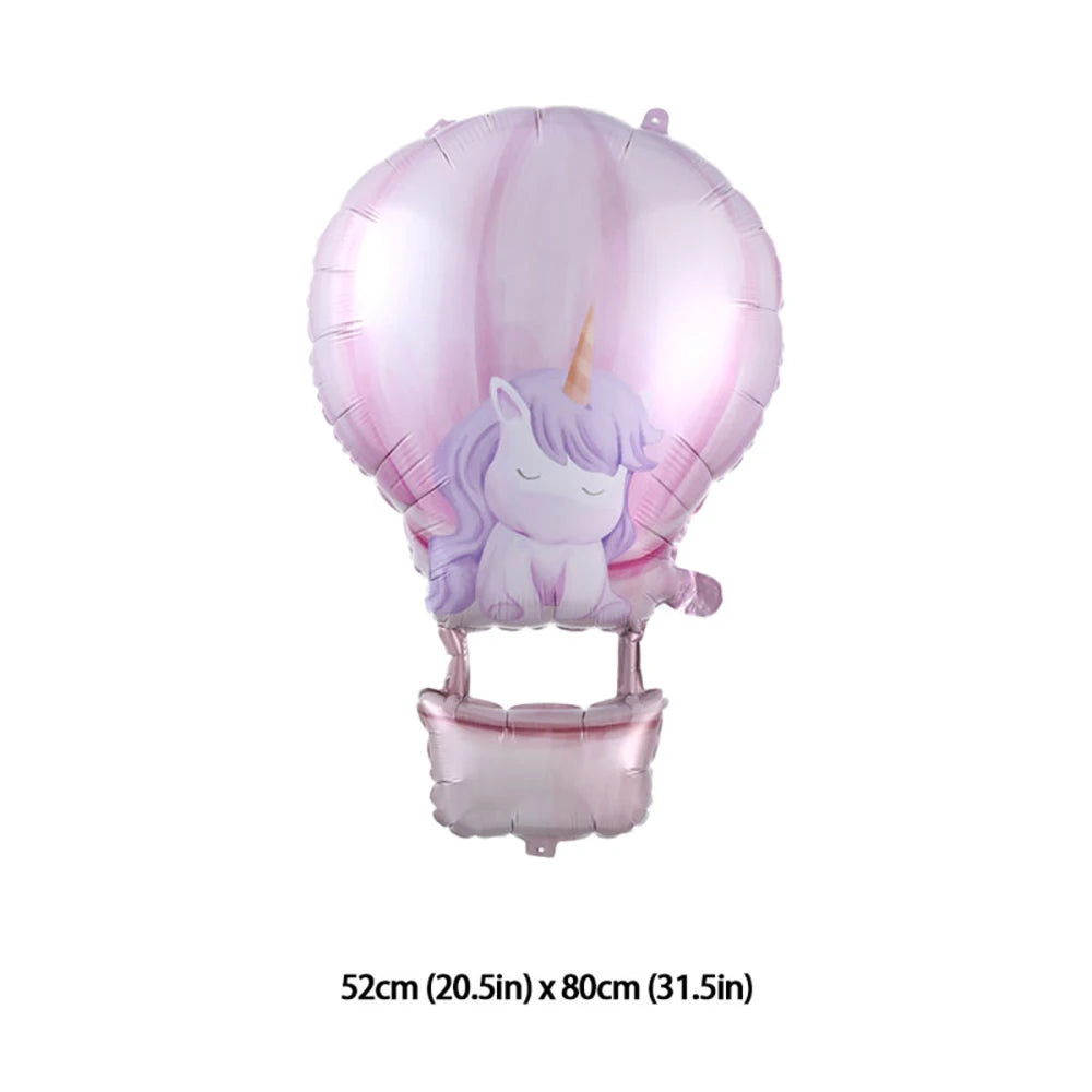 Princess Birthday Party Decor Pink Castle Carriage Crown Cat Birthday Cake Foil Balloon Girl Birthday Baby Shower Party Supplies