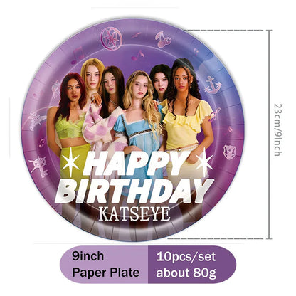 Hot KPOP K&Katseye Themed Decoration Kit Birthday Christmas Halloween Combo Perfect for Indoor Living Rooms Outdoor Backyards