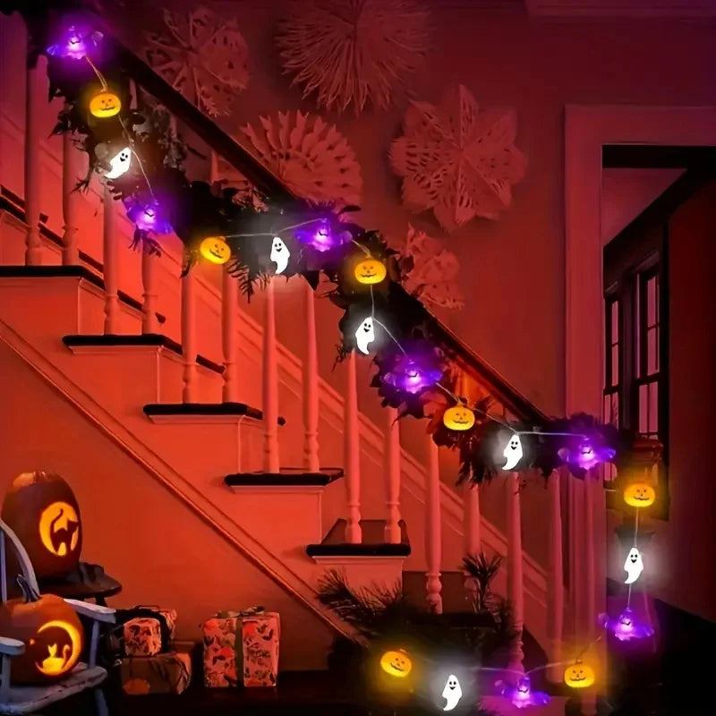 1PC 10/20/40LEDS Halloween String Lights  Battery Operated
