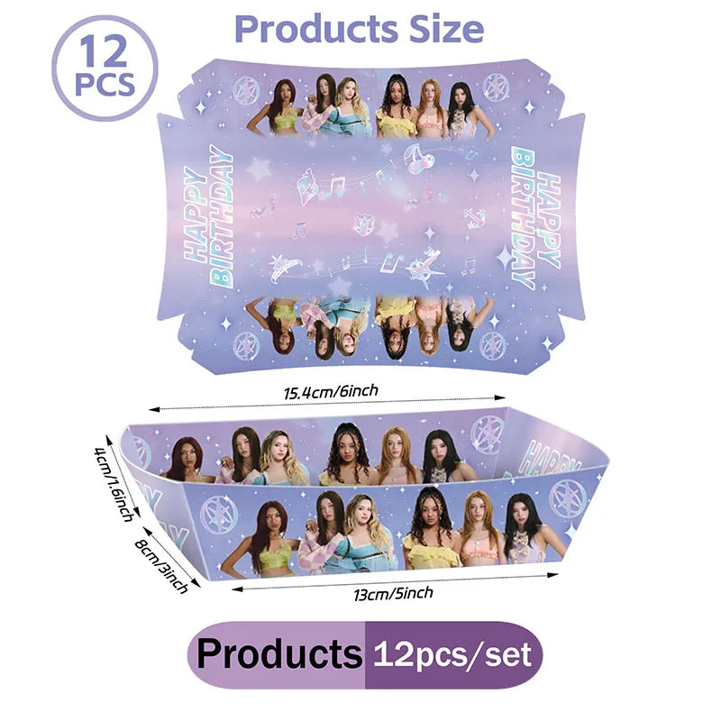 Hot KPOP K&Katseye Themed Decoration Kit Birthday Christmas Halloween Combo Perfect for Indoor Living Rooms Outdoor Backyards
