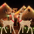 1pc Lighted Christmas Deer Stake Lighted Christmas Deer Stake Reindeer Christmas Pathway Lights Outdoor Yard And Garden