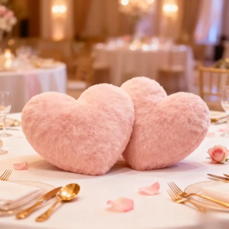 Heart Shaped Cushion 30x40cm Soft Pink Pillow Perfect Gift for Valentines Day Anniversary Adds Sweet Comfort and Back Support
